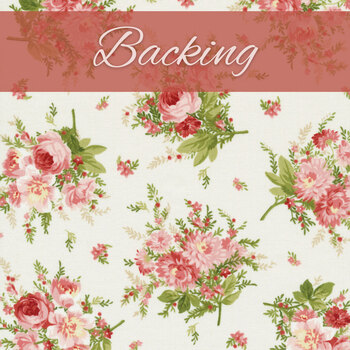  French Roses Quilt Kit - Heather Backing 3-3/4 yds