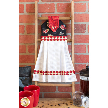  Hanging Towel Kit - Coffee Always - Black