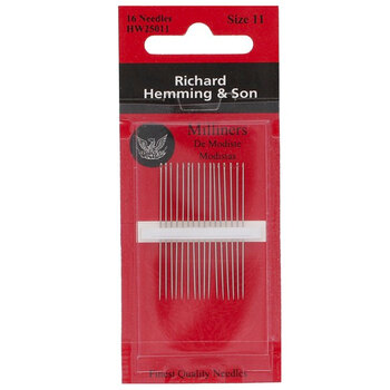 Richard Hemming Milliners - Straw Needles Size 11 - 16 ct