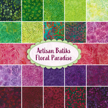 Floral Paradise  22 FQ Set by Artisan Batiks for Robert Kaufman Fabrics
