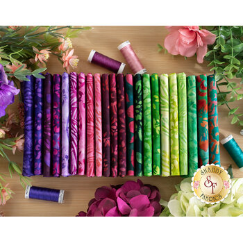 Floral Paradise  22 FQ Set by Artisan Batiks for Robert Kaufman Fabrics
