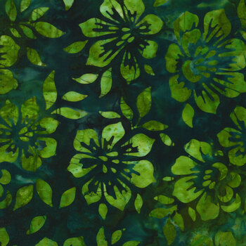 Floral Paradise 22207-44 Forest by Artisan Batiks for Robert Kaufman Fabrics