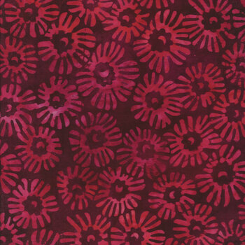 Floral Paradise 22209-105 Garnet by Artisan Batiks for Robert Kaufman Fabrics