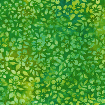 Floral Paradise 22211-7 Green by Artisan Batiks for Robert Kaufman Fabrics