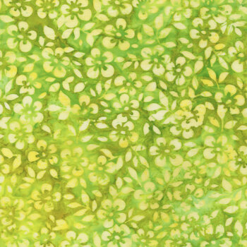 Floral Paradise 22211-50 Lime by Artisan Batiks for Robert Kaufman Fabrics