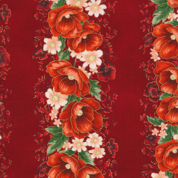 Poppy Hill 21857-91 Crimson from Robert Kaufman Fabrics