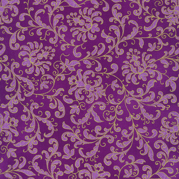 Joli Bijou 21824-221 AUBERGINE from Robert Kaufman Fabrics REM