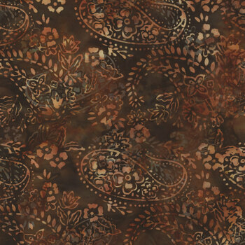Bali Batiks - Walk in the Woods V2515-573 Pecan from Hoffman Fabrics
