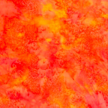 Bali Batiks - Camp Fire 1895-224 Poppy from Hoffman Fabrics