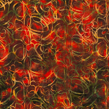 Bali Batiks - Camp Fire V2517-66 Autumn from Hoffman Fabrics