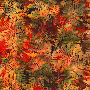 Bali Batiks - Camp Fire V2518-66 Autumn from Hoffman Fabrics