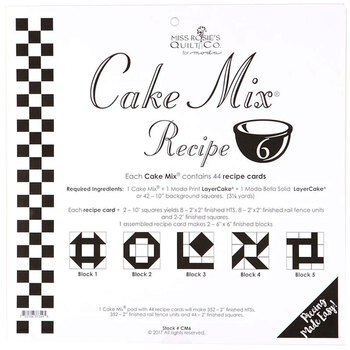 Miss Rosie's Quilt Co - Cake Mix Recipe 6 - 44ct