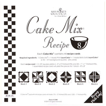 Miss Rosie's Quilt Co - Cake Mix Recipe 8 - 44ct