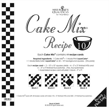 Miss Rosie's Quilt Co - Cake Mix Recipe 10 - 44ct