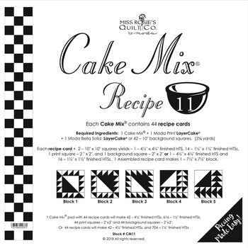 Miss Rosie's Quilt Co - Cake Mix Recipe 11 - 44ct