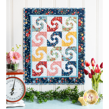  Simply Snails Mini Quilt Kit - Forget-Me-Not