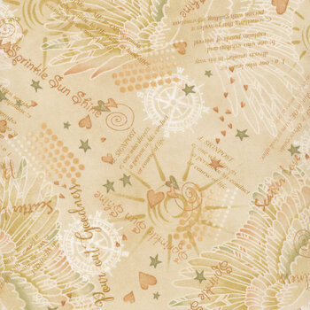 Irish Blessing 2368-33 Cream by Janet Rae Nesbitt for Henry Glass Fabrics