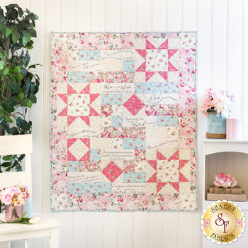  Comfort of Psalms Quilt Kit - Ruru Bouquet Rose Waltz
