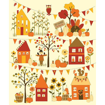 Fall's in Town P13519-PANEL by Sandy Gervais for Riley Blake Designs