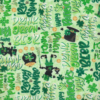 Shamrocked! 2494-60 Lt. Green by Silas M. Studio for Blank Quilting Corporation