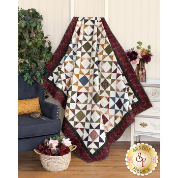  Aunt Dinah Throw Quilt Kit - Froth and Bubble