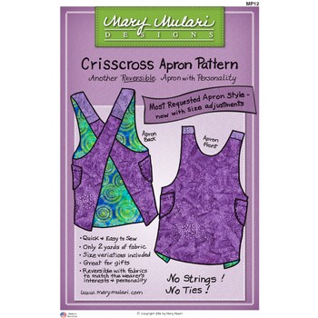 Crisscross Apron Pattern by Mary Mulari Designs