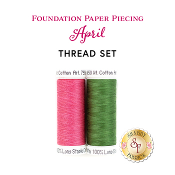  Foundation Paper Piecing Kit - April - 2pc Thread Set