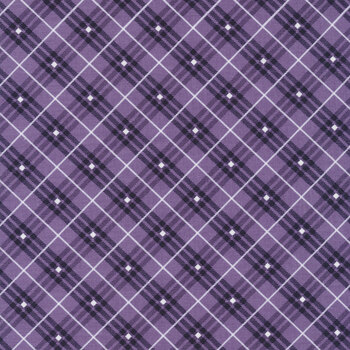 Bias Plaid Basics 9611-58 Purple by Leanne Anderson for Henry Glass Fabrics