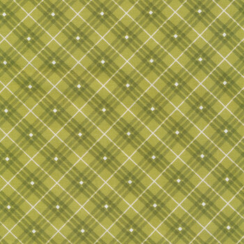 Bias Plaid Basics 9611-66 Green by Leanne Anderson for Henry Glass Fabrics