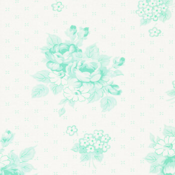 Lighthearted 55290-21 Cream Aqua by Camille Roskelley for Moda Fabrics