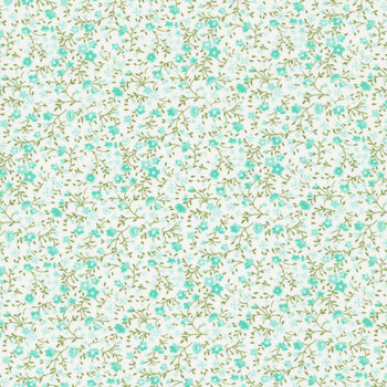 Lighthearted 55297-21 Cream Aqua by Camille Roskelley for Moda Fabrics