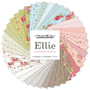 Ellie  Charm Pack by Brenda Riddle for Moda Fabrics
