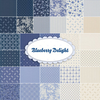 Blueberry Delight  32 FQ Set by Bunny Hill Designs for Moda Fabrics