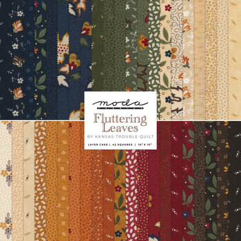 Fluttering Leaves  Layer Cake by Kansas Troubles Quilters for Moda Fabrics
