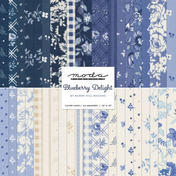 Blueberry Delight  Layer Cake by Bunny Hill Designs for Moda Fabrics