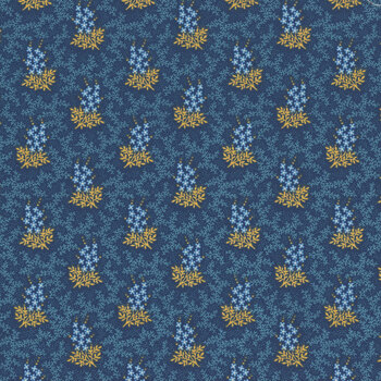 Cocoa Blue A732-B by Laundry Basket Quilts for Andover Fabrics
