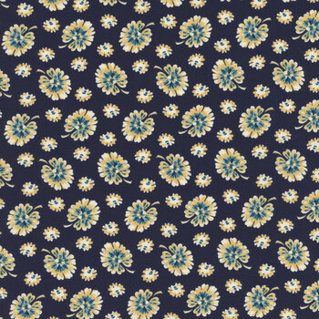 Cocoa Blue A596-B by Laundry Basket Quilts for Andover Fabrics