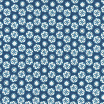 Cocoa Blue A597-B by Laundry Basket Quilts for Andover Fabrics