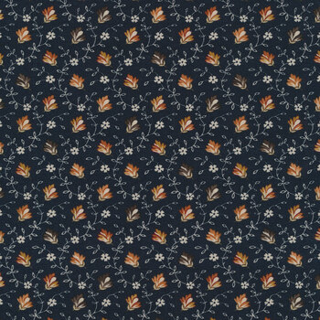 Fluttering Leaves 9732-14 Blue Spruce by Kansas Troubles Quilters for Moda Fabrics