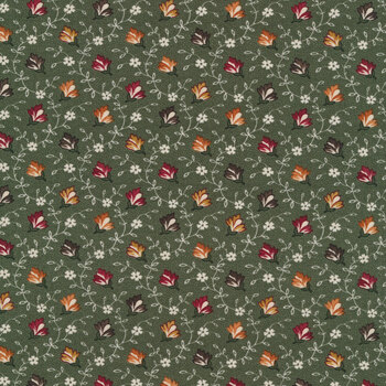 Fluttering Leaves 9732-15 Evergreen by Kansas Troubles Quilters for Moda Fabrics