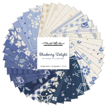 Blueberry Delight  Charm Pack by Bunny Hill Designs for Moda Fabrics
