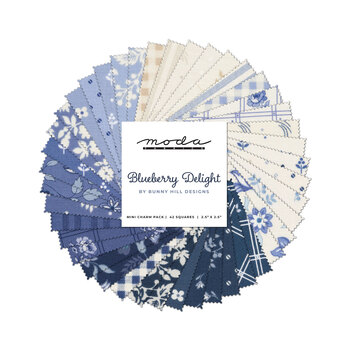 Blueberry Delight  Mini Charm Pack by Bunny Hill Designs for Moda Fabrics