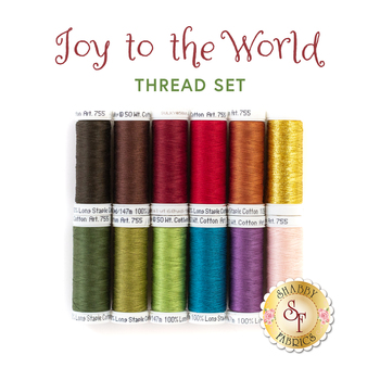 Joy to the World Quilt - 12 pc Thread Set