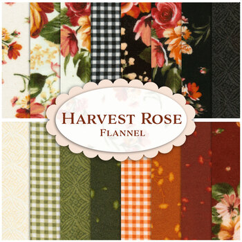 Harvest Rose Flannel  Yardage by Maywood Studio