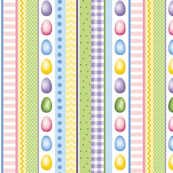 Hoppy Hunting 1059-17 Small Stripe by Kitten Studio for Henry Glass Fabrics