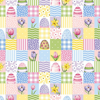 Hoppy Hunting 1065-17 Patchwork by Kitten Studio for Henry Glass Fabrics