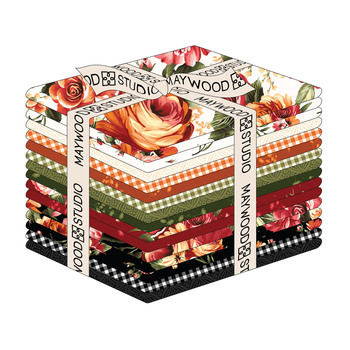 Harvest Rose Flannel  16 FQ Set by Maywood Studio