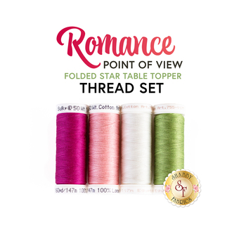  Point of View Folded Star Table Topper - Romance - 4pc Thread Set