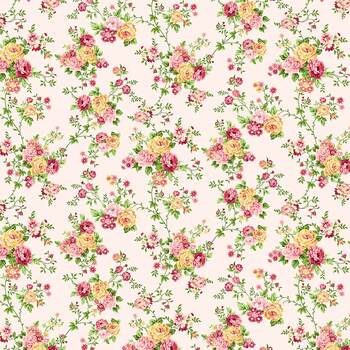Serene Garden 3113-22 Floral Vines by Mary Jane Carey for Henry Glass Fabrics