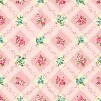Serene Garden 3114-22 Trellis Florals by Mary Jane Carey for Henry Glass Fabrics